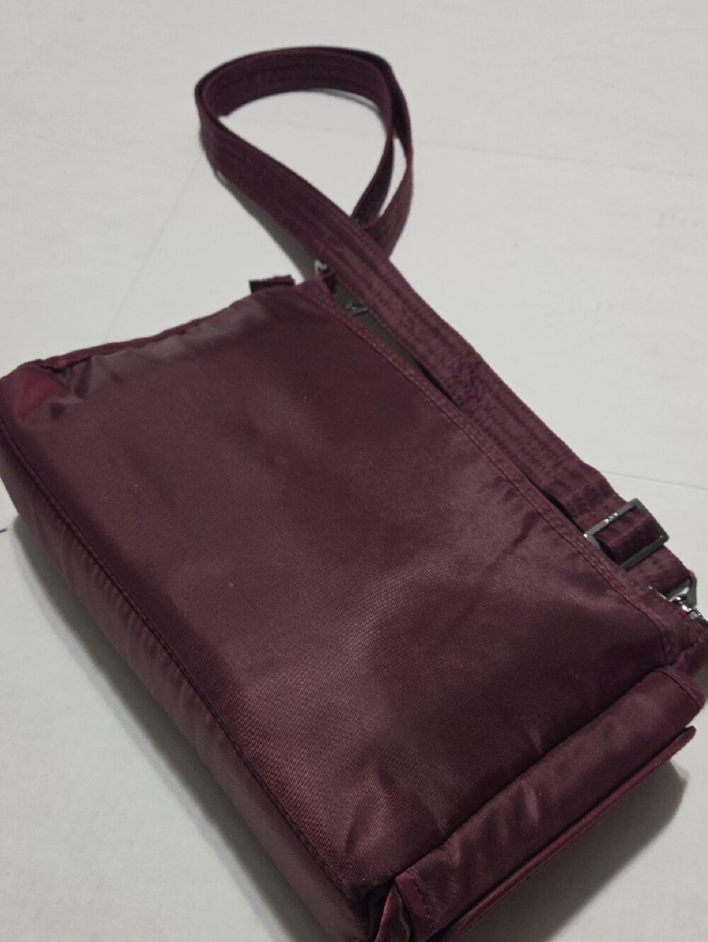 lug Pacer Wine Red Crossbody with Pyramid Studs - Picture 5 of 10